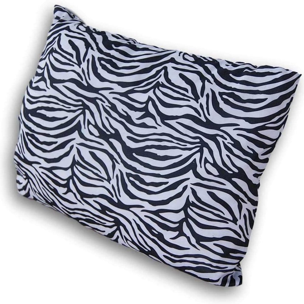 Travel Pillow Cover – Black and White Zebra Case - Picture 5 of 7